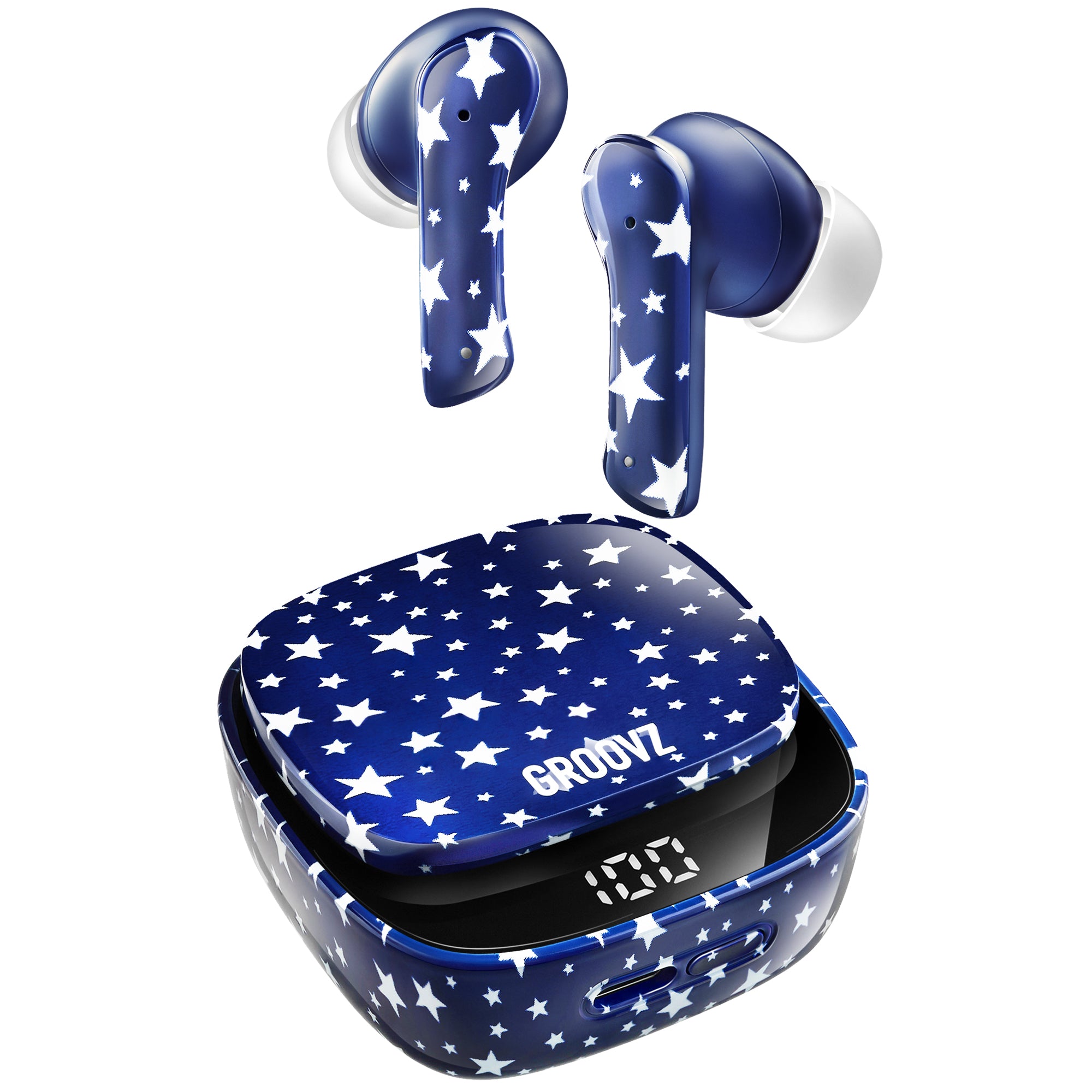 All-New Groovz Plus True Wireless Earbuds | 42-Hour Playtime + Wireless Charging Case