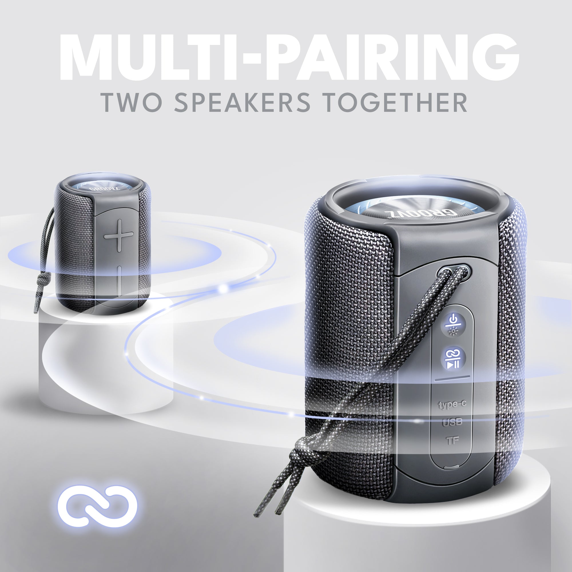 Groovz Link Speaker: Big Sound. Bold Light. Anywhere You Go.