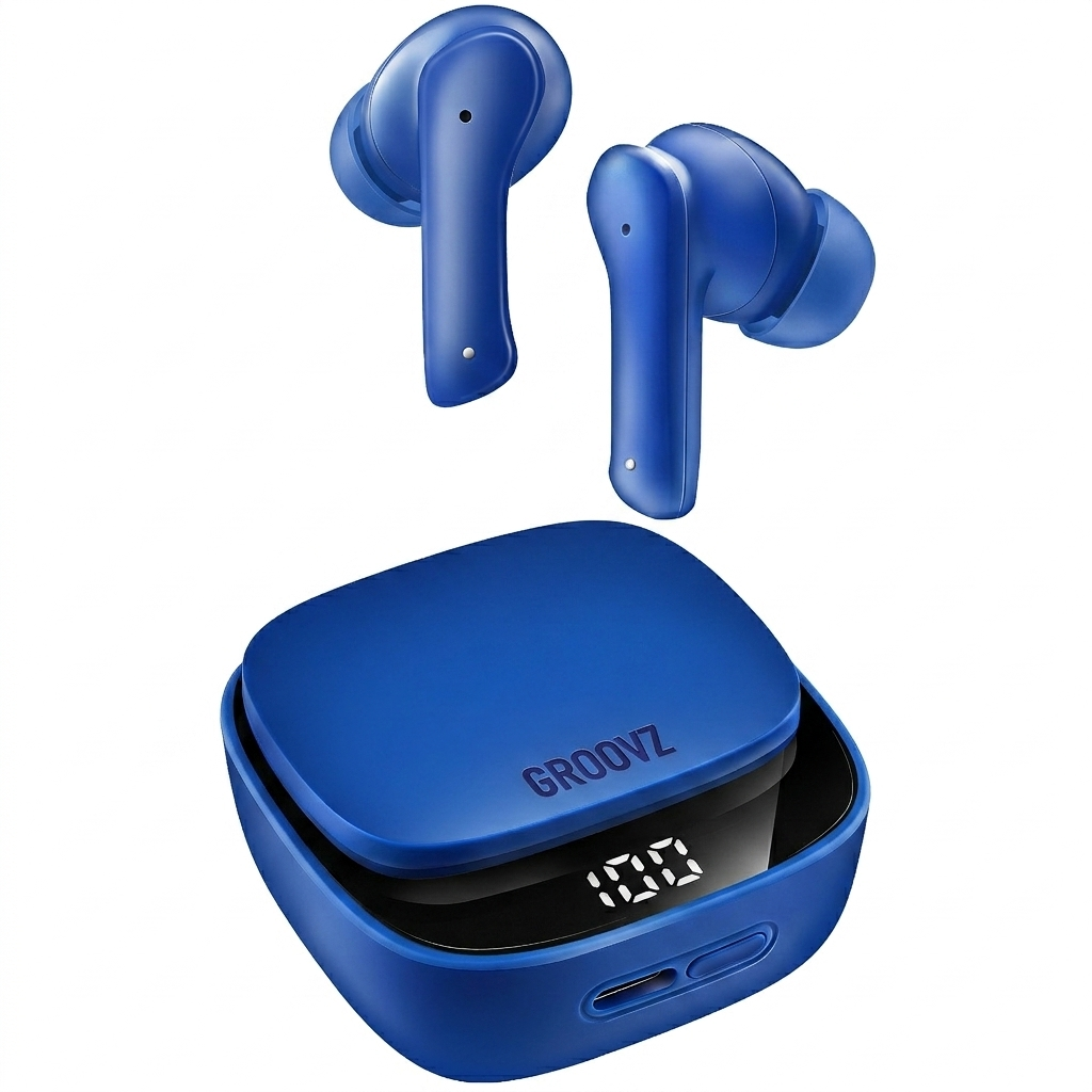 All-New Groovz Plus True Wireless Earbuds | 42-Hour Playtime + Wireless Charging Case