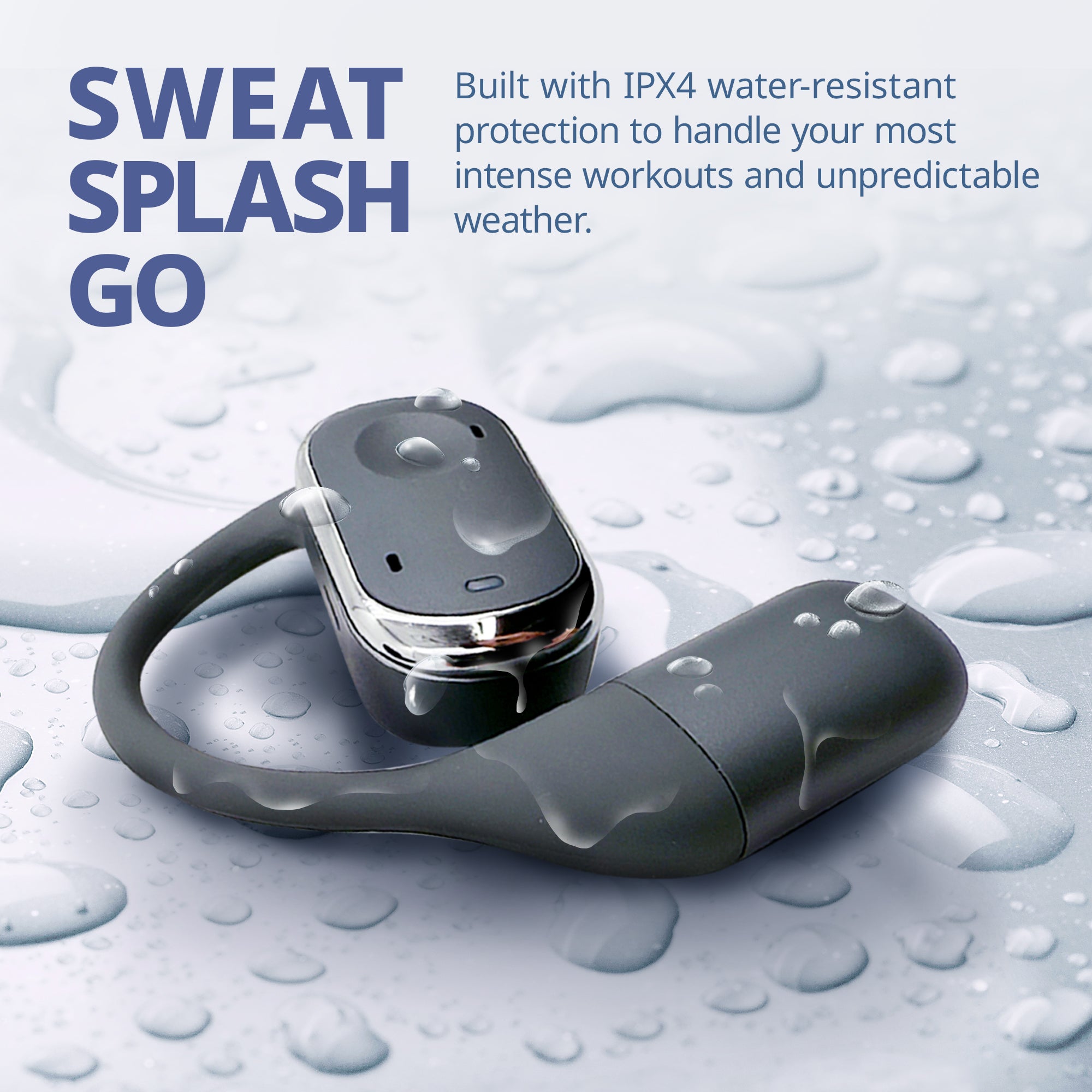 All-New Groovz Plus Open-Ear True Wireless Headphones with Smart Battery Display