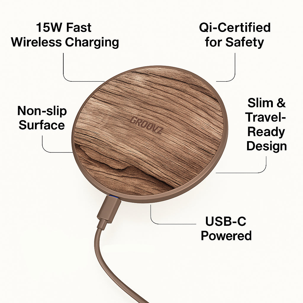 Groovz 15W Wireless Charging Pad