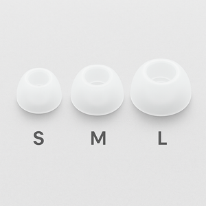 3 Sizes of Silicone Ear Tips (S, M, L)